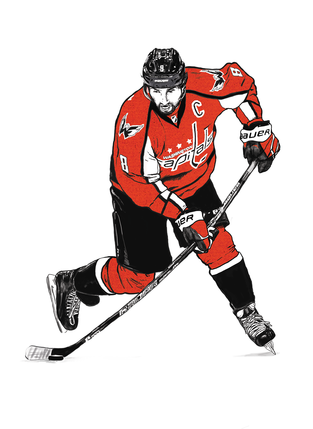 Capitals Washington Ice Hockey Sport Jersey PNG Image