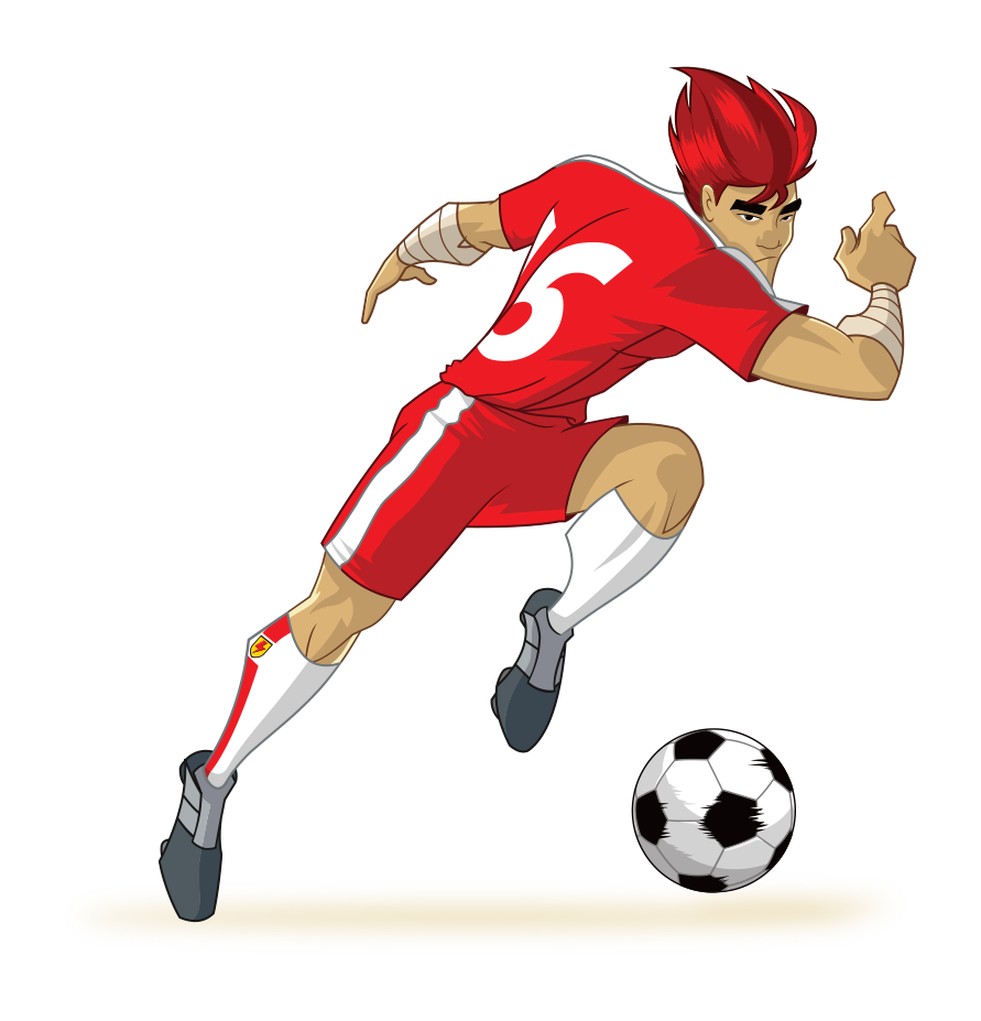 Ball Football Player Supa Strikas Film PNG Image