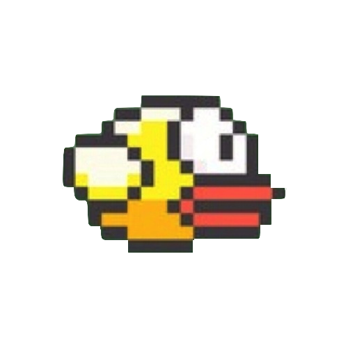 Sprite Flappy App Yellow Line Bird Store PNG Image