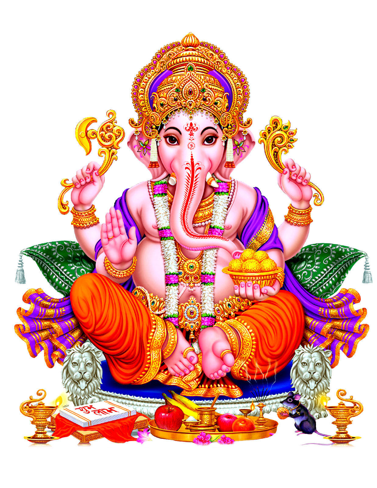 Lord Pic Ganesha Free PNG HQ PNG Image