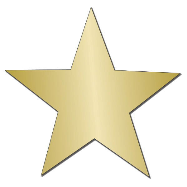 Gold Star Sticker Image PNG Image