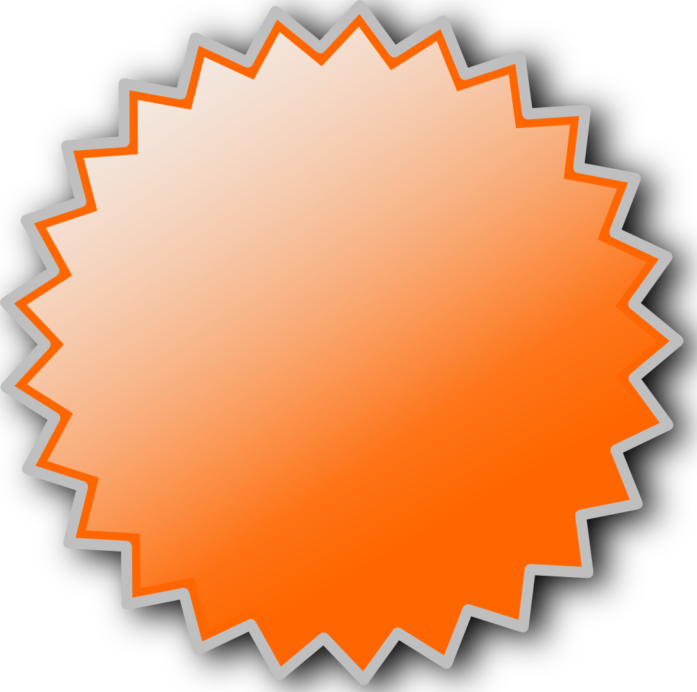 Gold Starburst File PNG Image