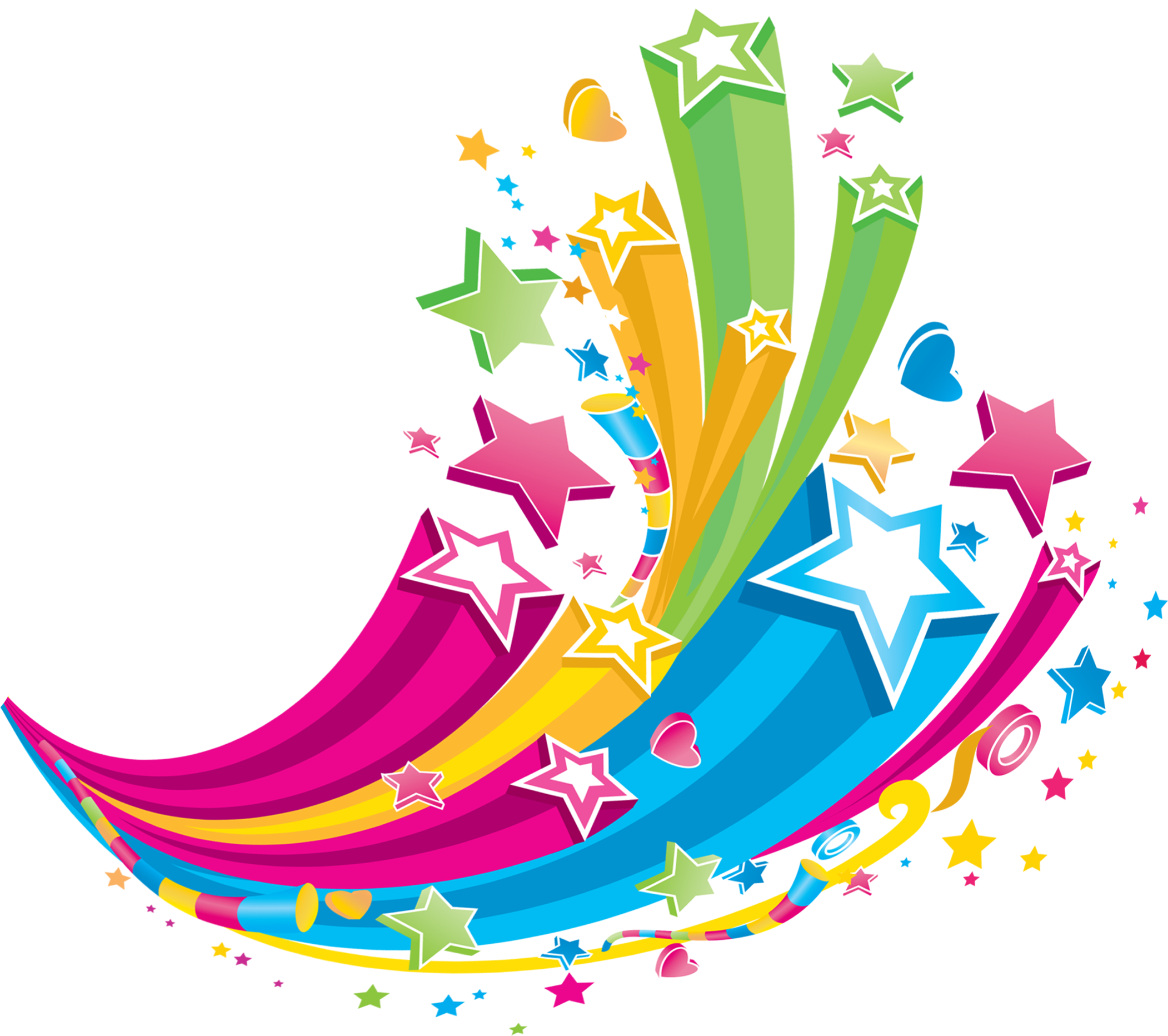 Stars, Colored Free HD Image PNG Image