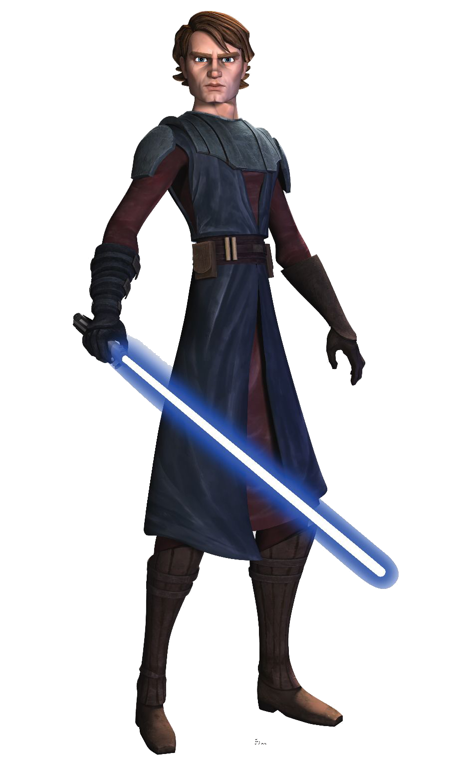 Star Luke Clone Skywalker Wars Anakin Figurine PNG Image