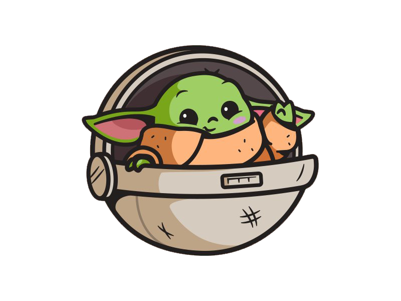 Baby Cute Star Wars Yoda PNG Image