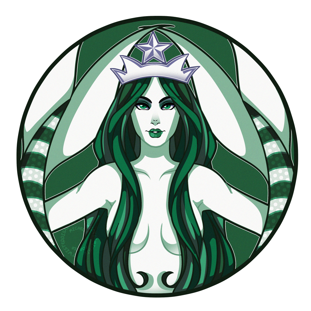 T-Shirt Logo Coffee Starbucks Mermaid Free Transparent Image HQ PNG Image