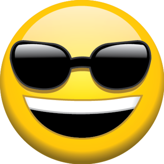 Sunglasses Emoji Transparent Background PNG Image