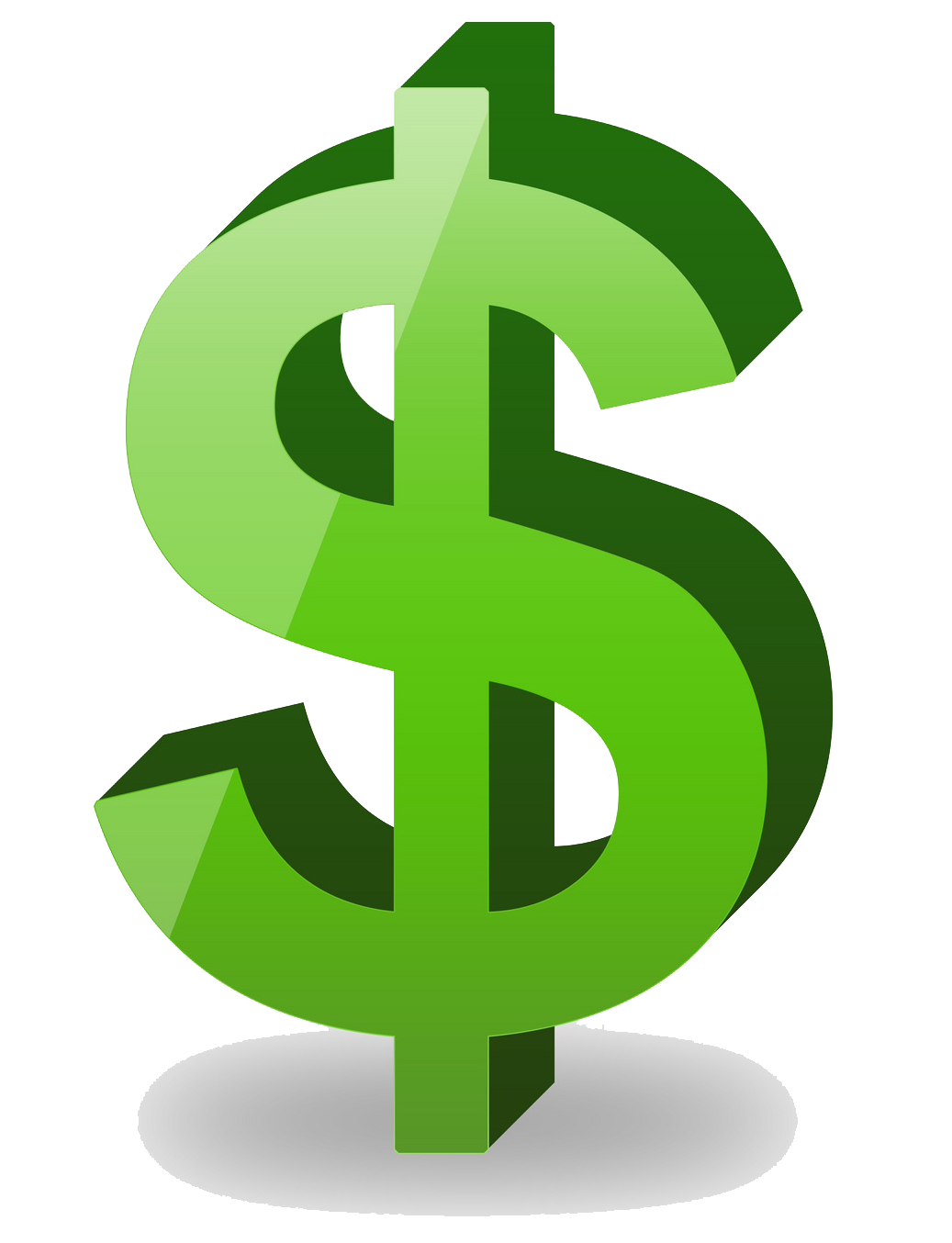 Green Symbol Dollar Sign Free Clipart HQ PNG Image