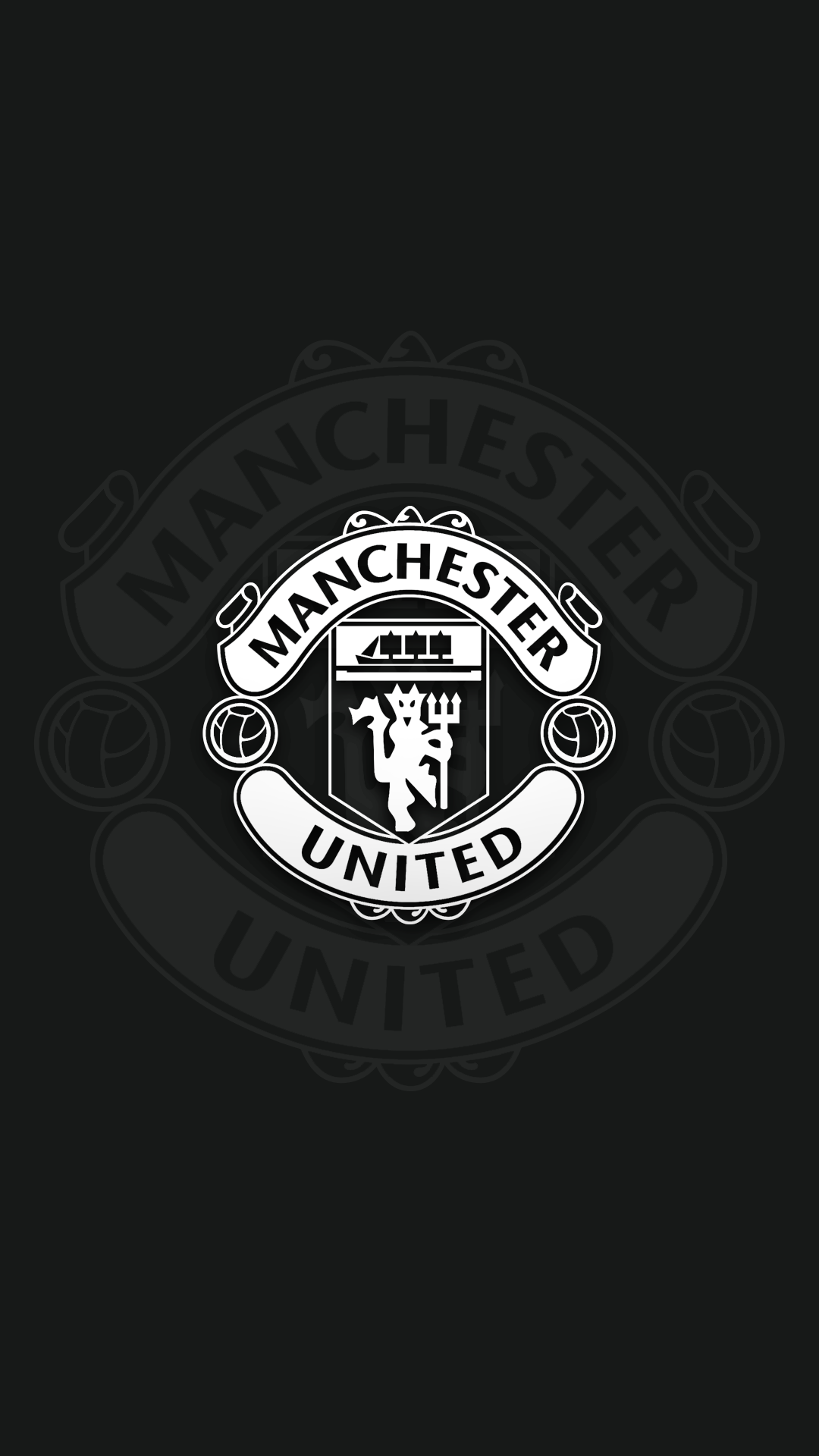 United Emblem Fc 6S Manchester Iphone Monochrome PNG Image