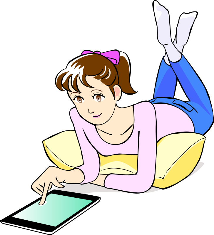 Photos Girl Tablet Free Transparent Image HQ PNG Image