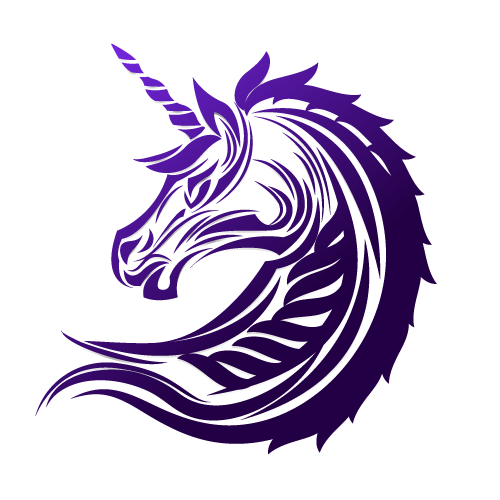 Tattoo Sleeve Purple Material Vector Unicorn Stickers PNG Image