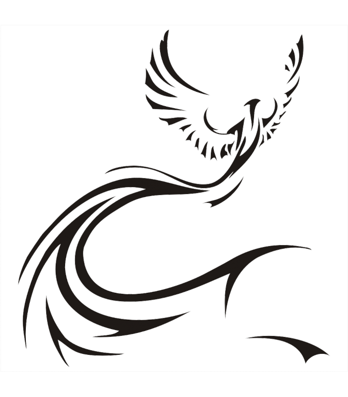 Tattoo Art Bird Phoenix HD Image Free PNG PNG Image