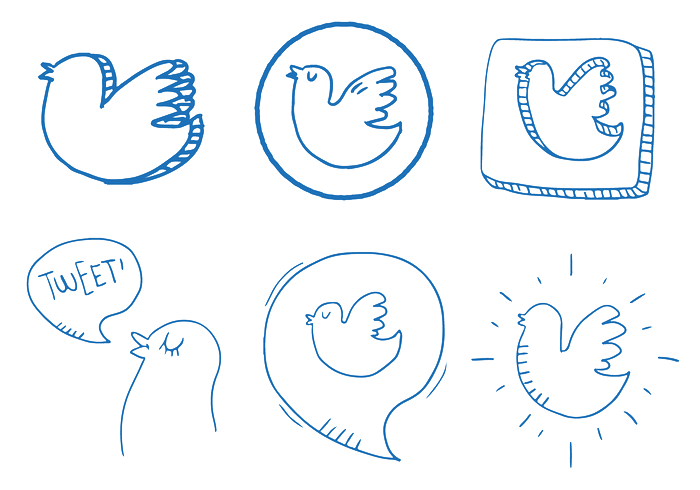 Twitter Vector Set Bird Icon Free Download PNG HD PNG Image