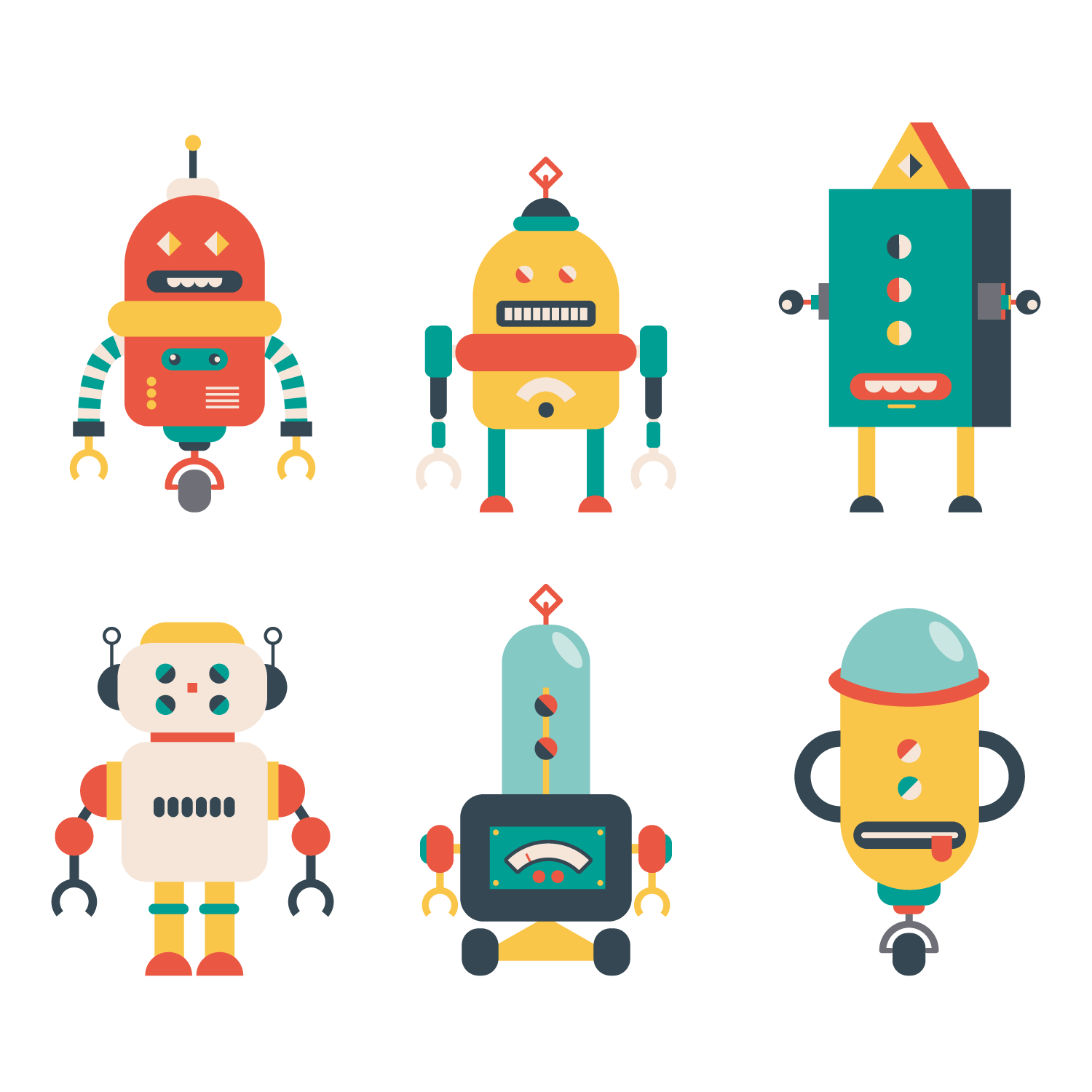 Vector Euclidean Robotics Robot Icon Free Clipart HQ PNG Image