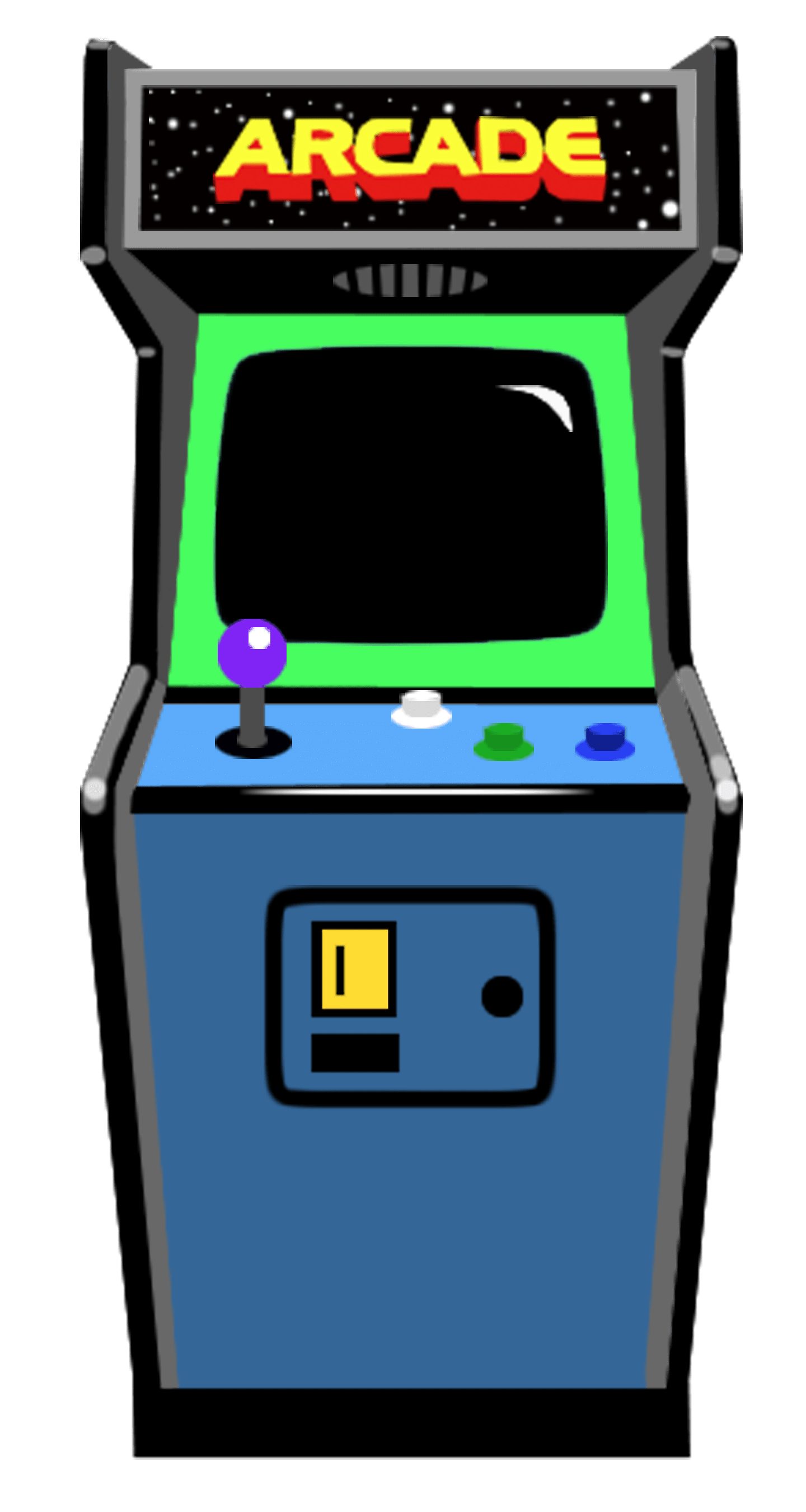 Golden Console Arcade Of Age Asteroids Cabinet PNG Image