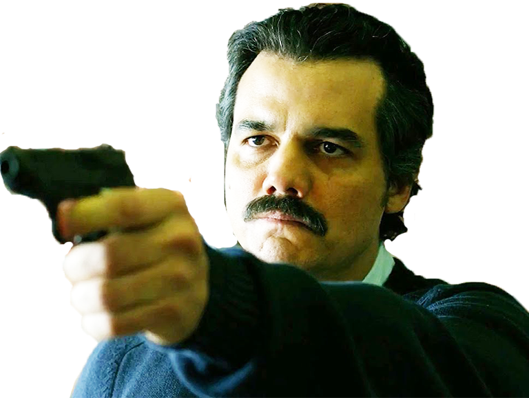 Microphone Netflix Escobar Finger Narcos Pablo PNG Image