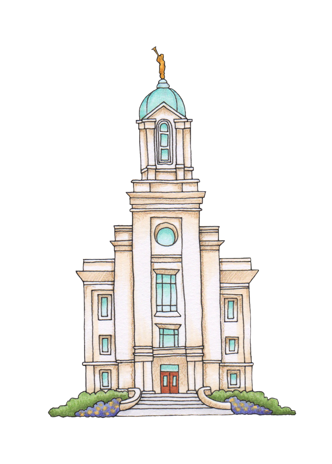 City Temples Ogden Utah Temple Cedar Drawing PNG Image