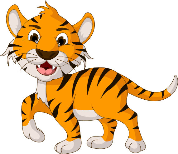 Tiger Cartoon Illustration Drawing HD Image Free PNG PNG Image