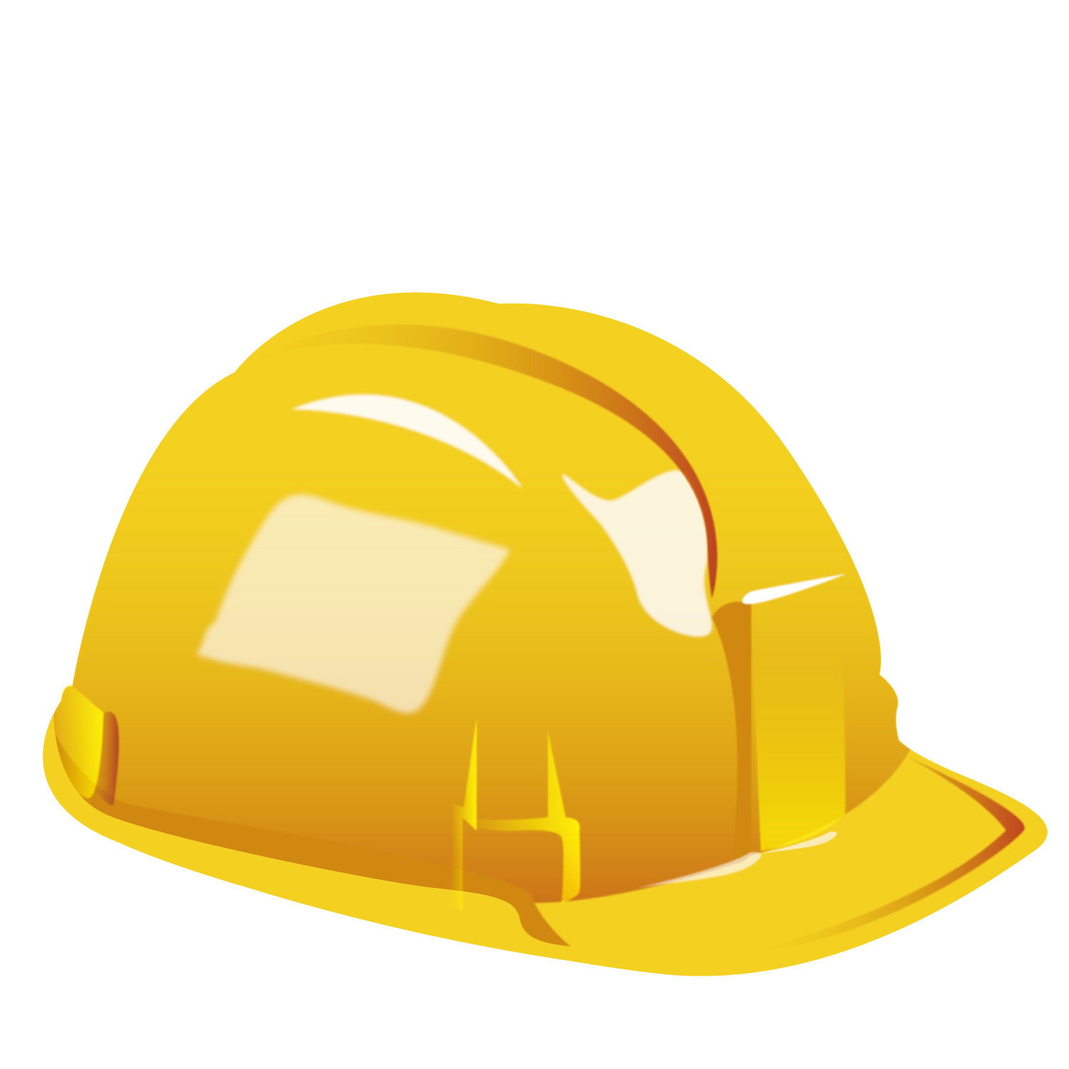 Helmet Cap Hard Hat Yellow Free Frame PNG Image