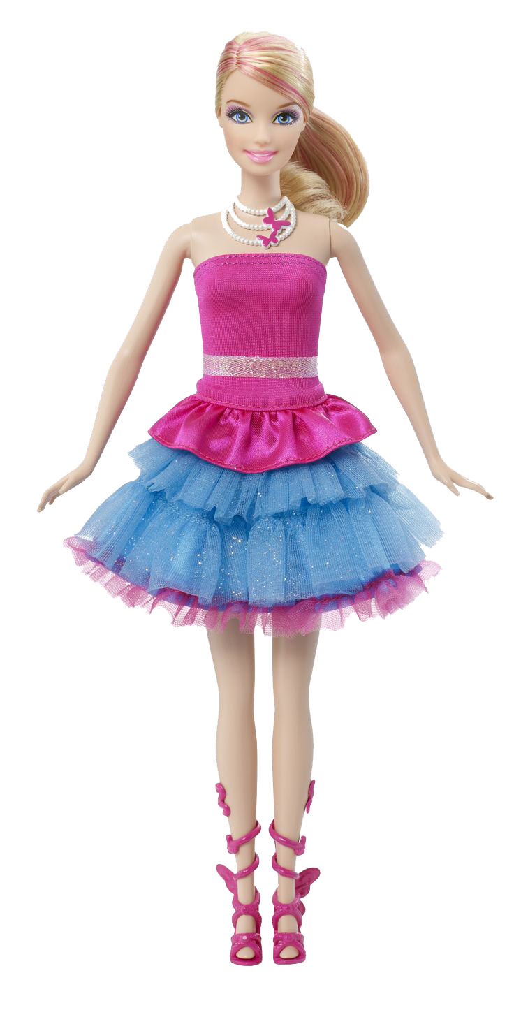 Smiling Doll Barbie Free Clipart HQ PNG Image