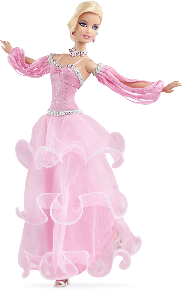Pink Doll Dress Barbie Free PNG HQ PNG Image