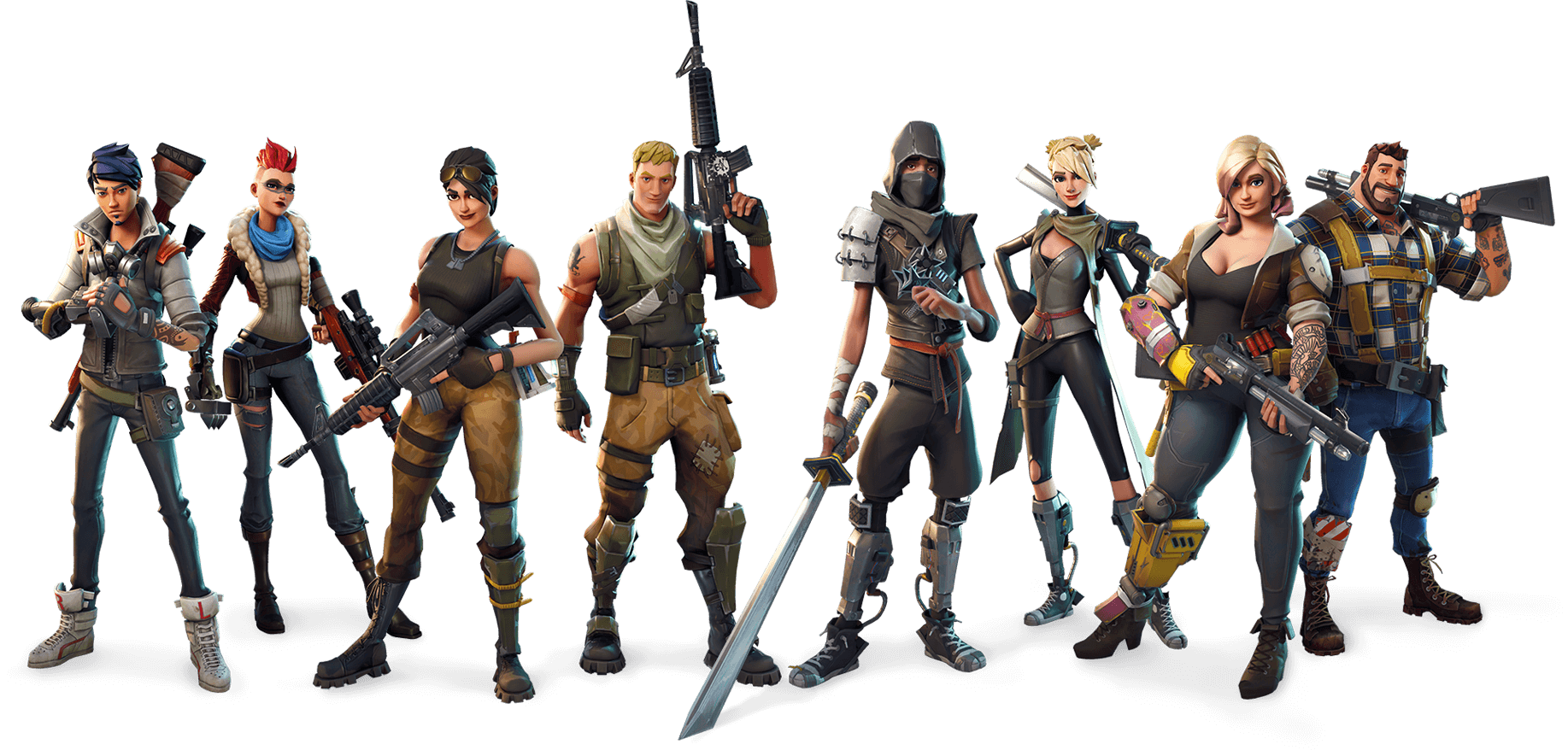 Playstation Figure Mercenary Royale Fortnite Battle Action PNG Image