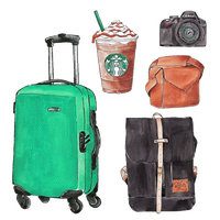 Travel American Baggage Tourister Suitcase With Backpack