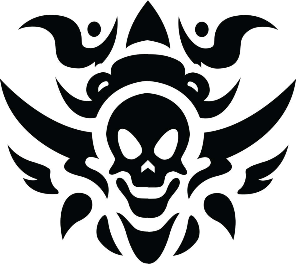 Tribal Skull Tattoos Free Download Png PNG Image