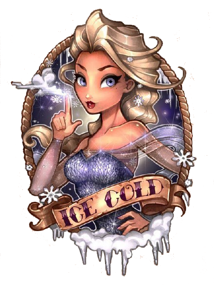 Queen Olaf Painted Elsa Snow Ice T-Shirt PNG Image