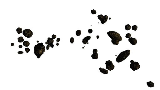 Broken Asteroid HD Image Free PNG Image