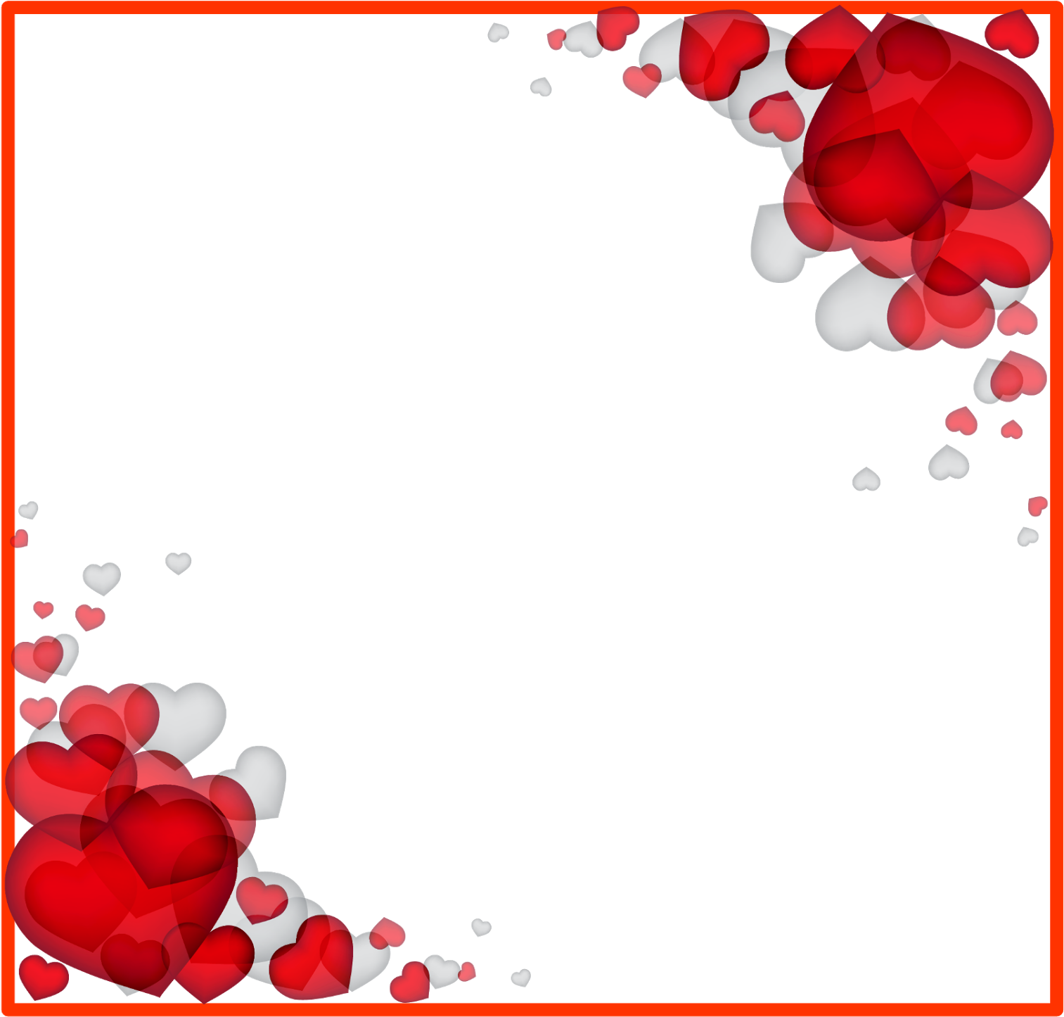 Border Valentines Love Day Free Download PNG HD PNG Image