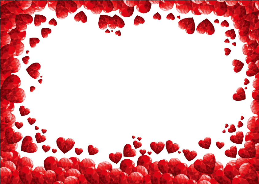 Valentines Border Day Red HQ Image Free PNG Image