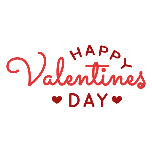 Text Valentines Day Red HD Image Free PNG Image