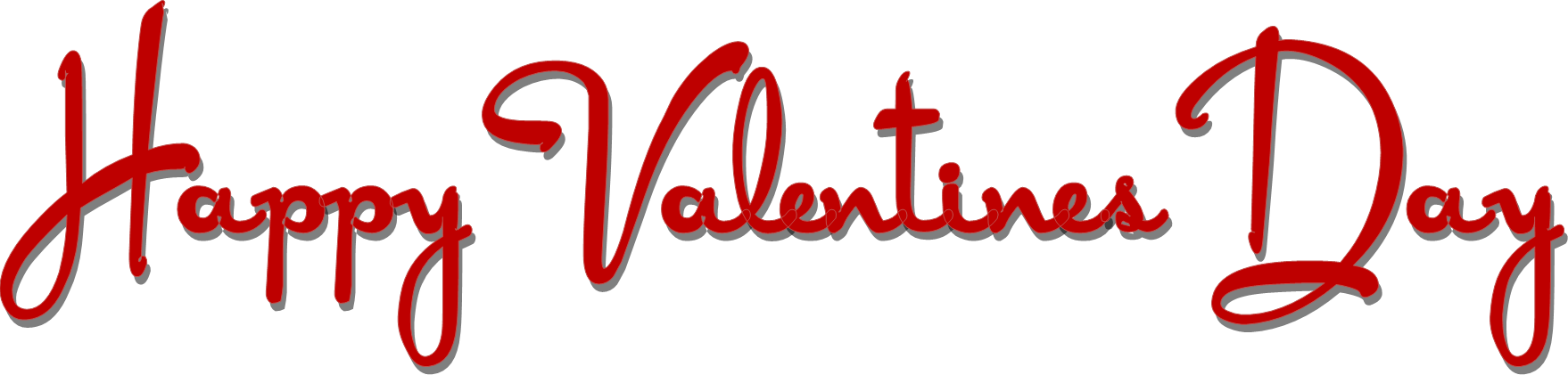 Text Valentines Day Red Free Transparent Image HD PNG Image