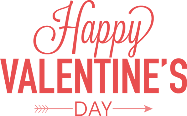 Text Valentines Day Red Photos PNG Image