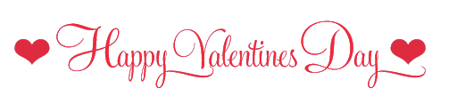 Text Valentines Day Red Free Download Image PNG Image