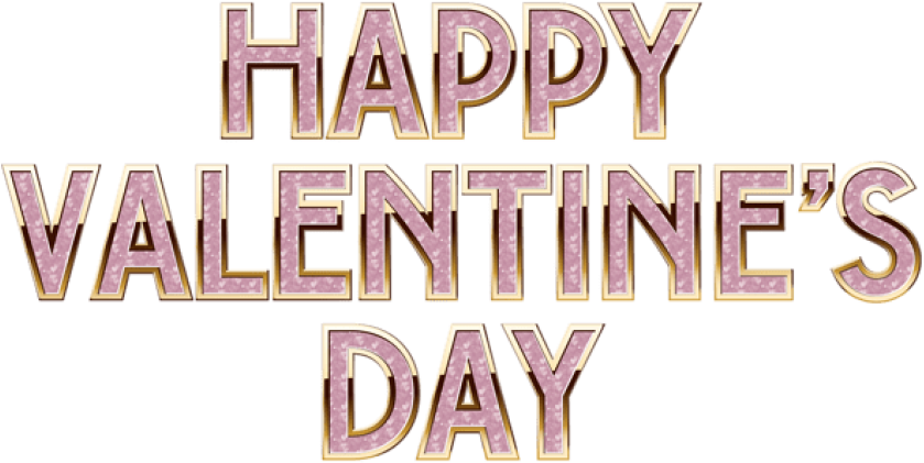 Text Valentines Day Free Transparent Image HD PNG Image