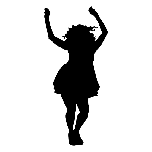 Girl Vector Silhouette Dancing Free Download PNG HD PNG Image