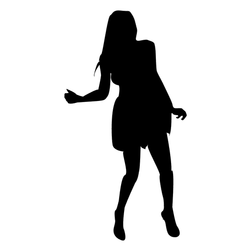 Girl Vector Silhouette Dancing Free Download Image PNG Image