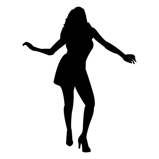 Girl Vector Silhouette Dancing Free HD Image PNG Image