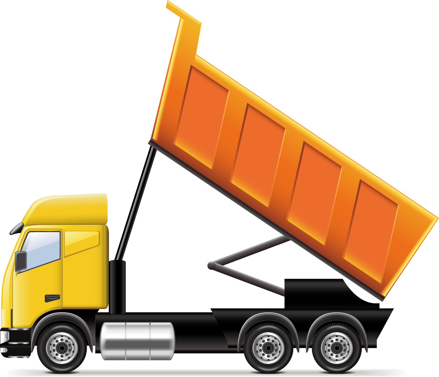 Cargo Truck Dump Free Clipart HD PNG Image