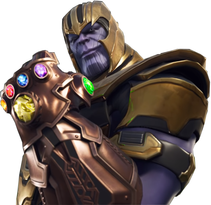 Character Fictional Royale Figurine Fortnite Battle Thanos PNG Image