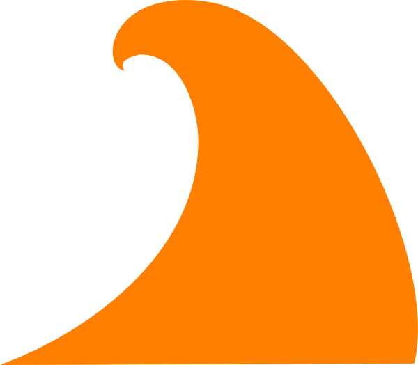 Orange Wave Download HQ PNG Image