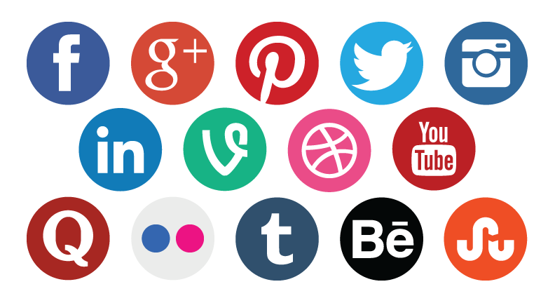 Social Icons PNG Image