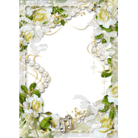 Picture Frame Flower White Wedding Free Transparent Image HQ