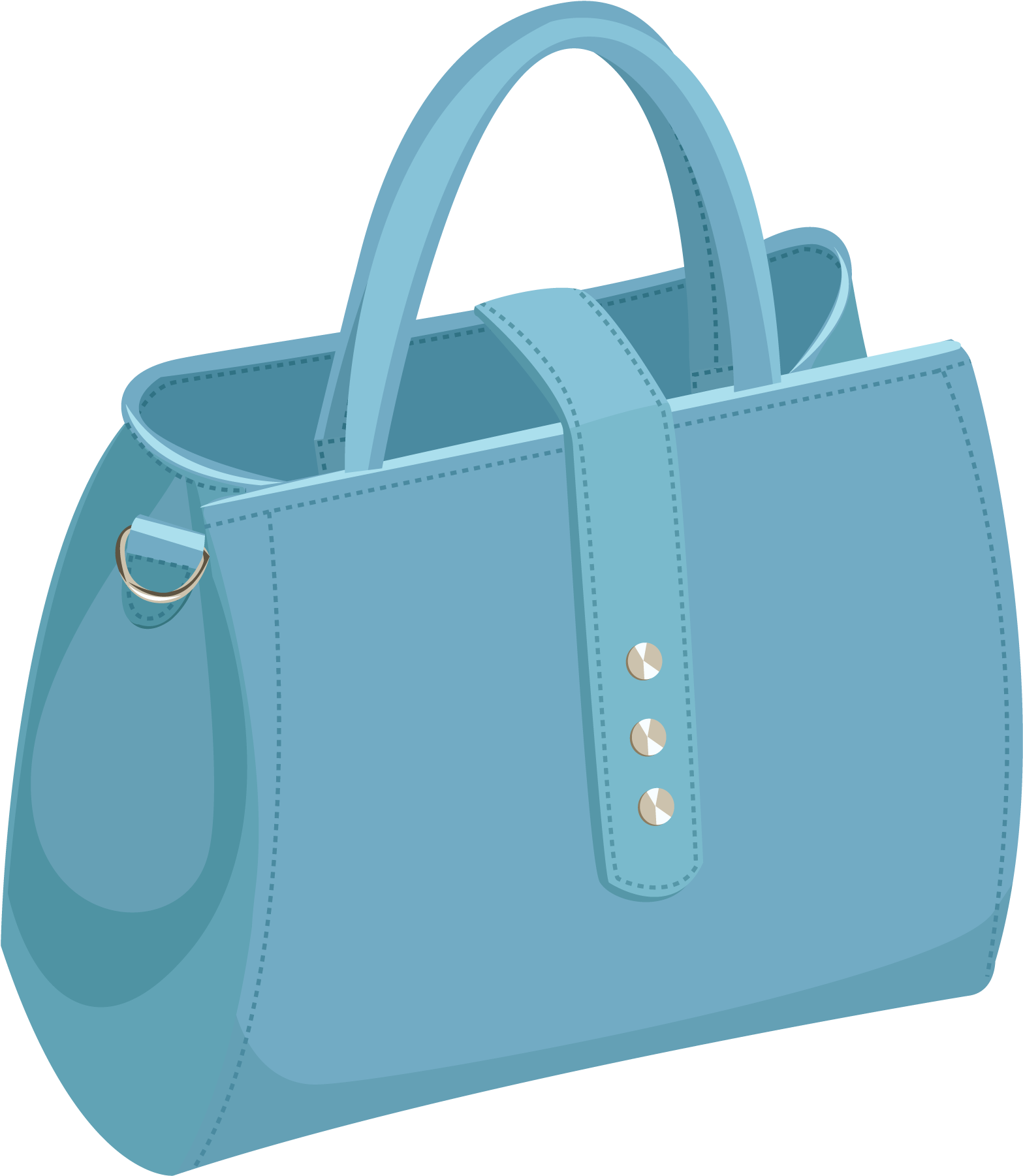 Blue Handbag Free Clipart HQ PNG Image