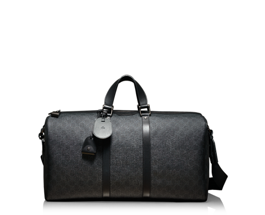 Duffel Handbag Black Leather HQ Image Free PNG Image