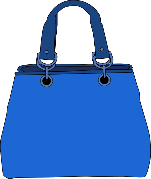 Blue Handbag Vector PNG Download Free PNG Image
