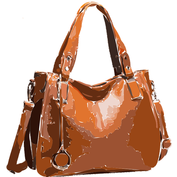 Leather Brown Pic Handbag Download HD PNG Image