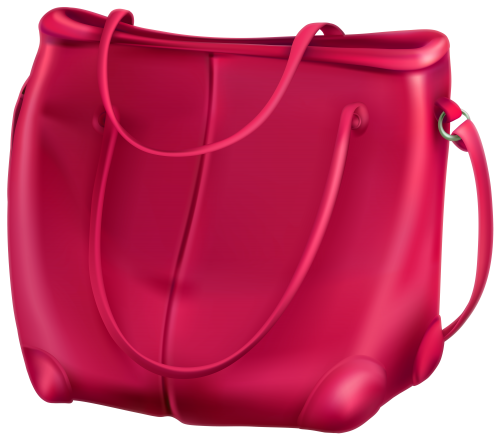 Pink Handbag Glossy Free Clipart HD PNG Image